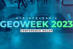 Kleinfeler GeoWeek recap from conference screen grab