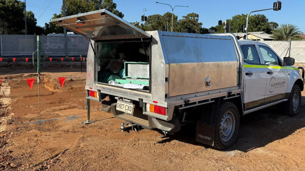 Geotechnical Challenges 1 Kleinfelder conducting geotechnical testing