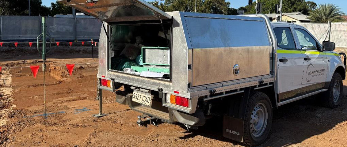 Kleinfelder conducting geotechnical testing